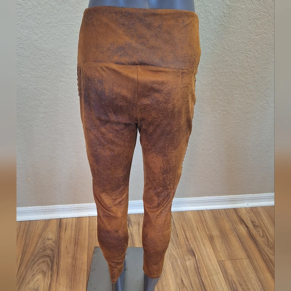 Athena Marie Micro suede leggings with antiqued studs